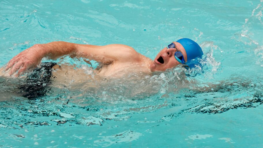 Swimmer breathing
