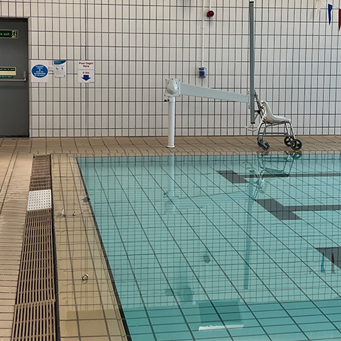 Tottenham Green Pools training pool with infinity access and a hoist
